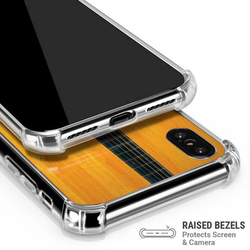 Wood Guitar iPhone XS Max Clear Case